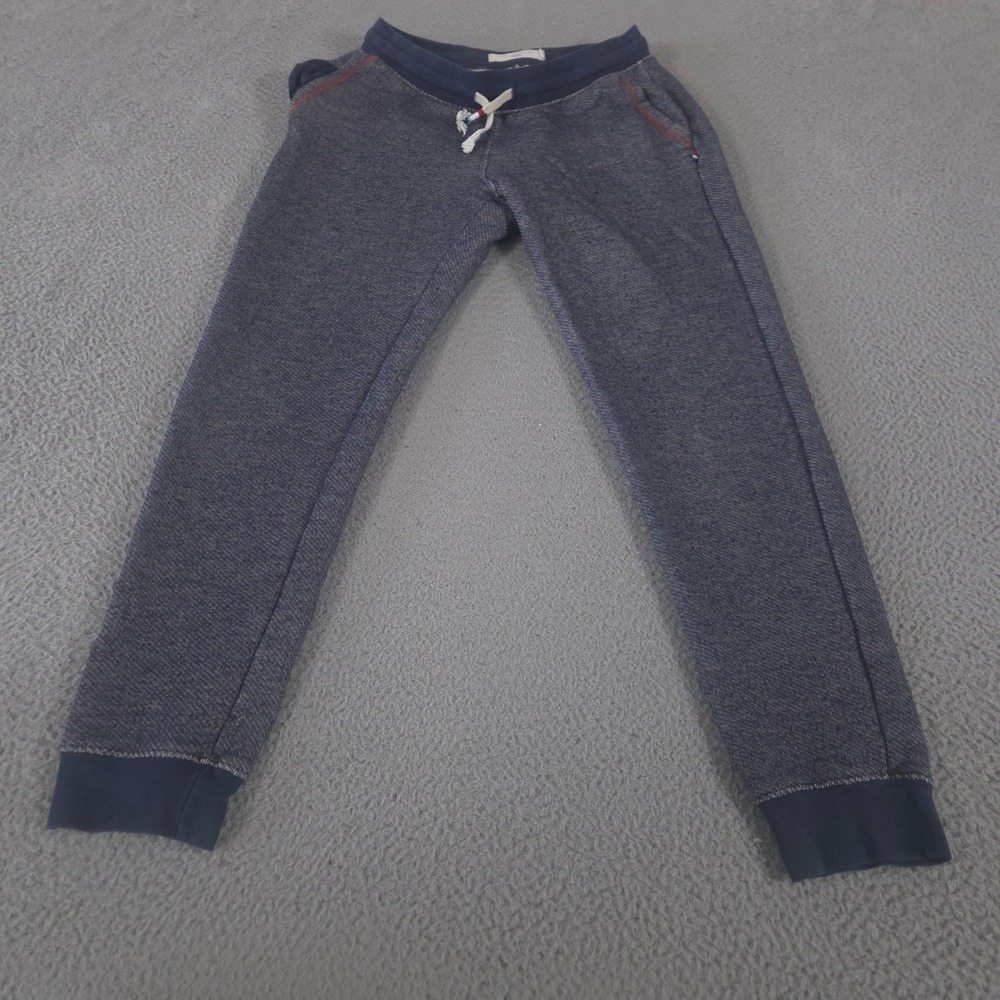 Sol Angeles Sweatpants Mens Medium Navy Blue Jogger French Terry Tapered Leg